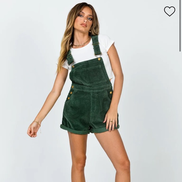 Princess Polly Pants & Jumpsuits Princess Polly Kacy Overalls Khaki